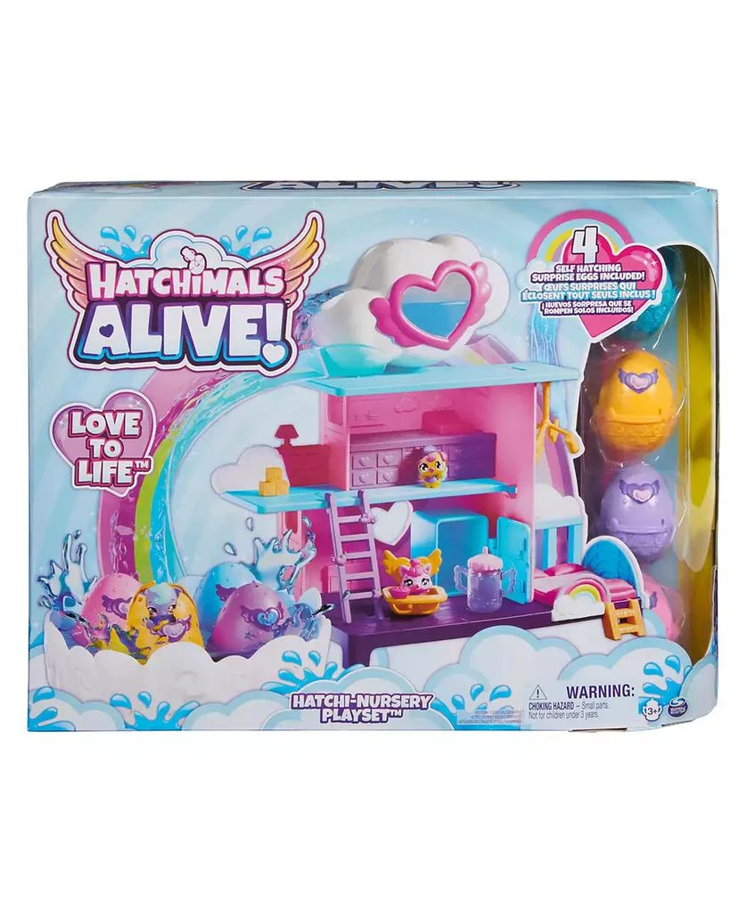Hatchimals Alive Hatchi-Nursery Playset with 4 Mini Figures in Self-Hatching Eggs 5