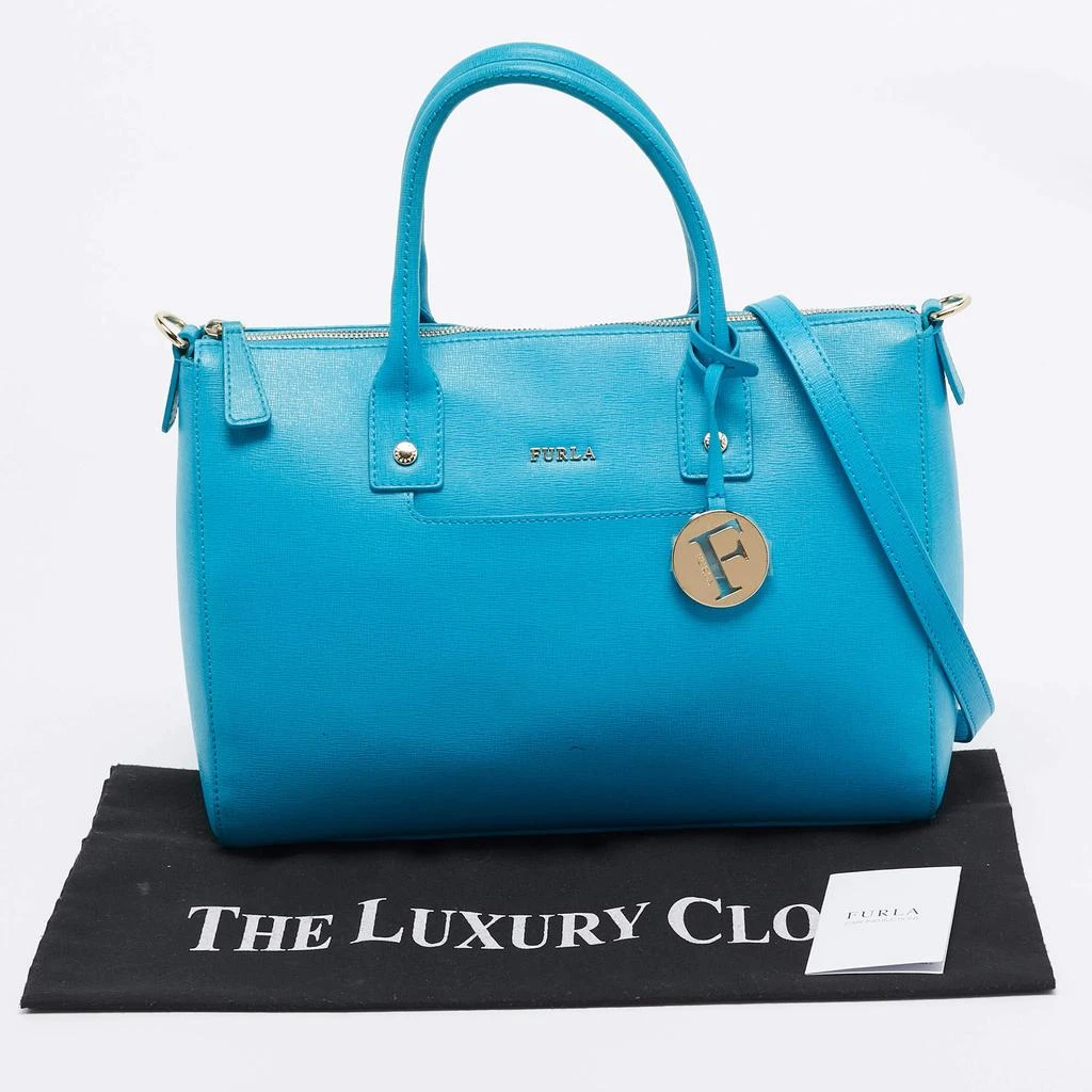 Furla Furla Blue Leather Linda Satchel 10