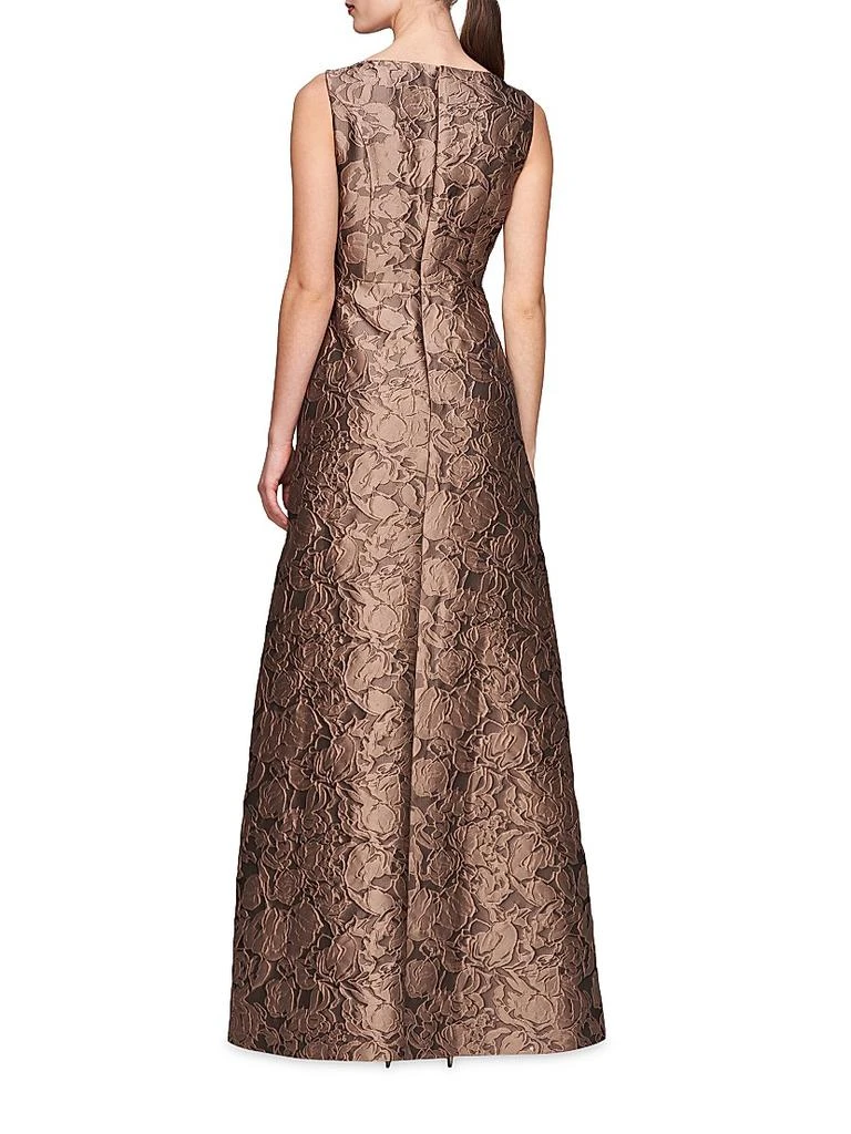 Kay Unger Emerson Jacquard Walk-Through Jumpsuit 5