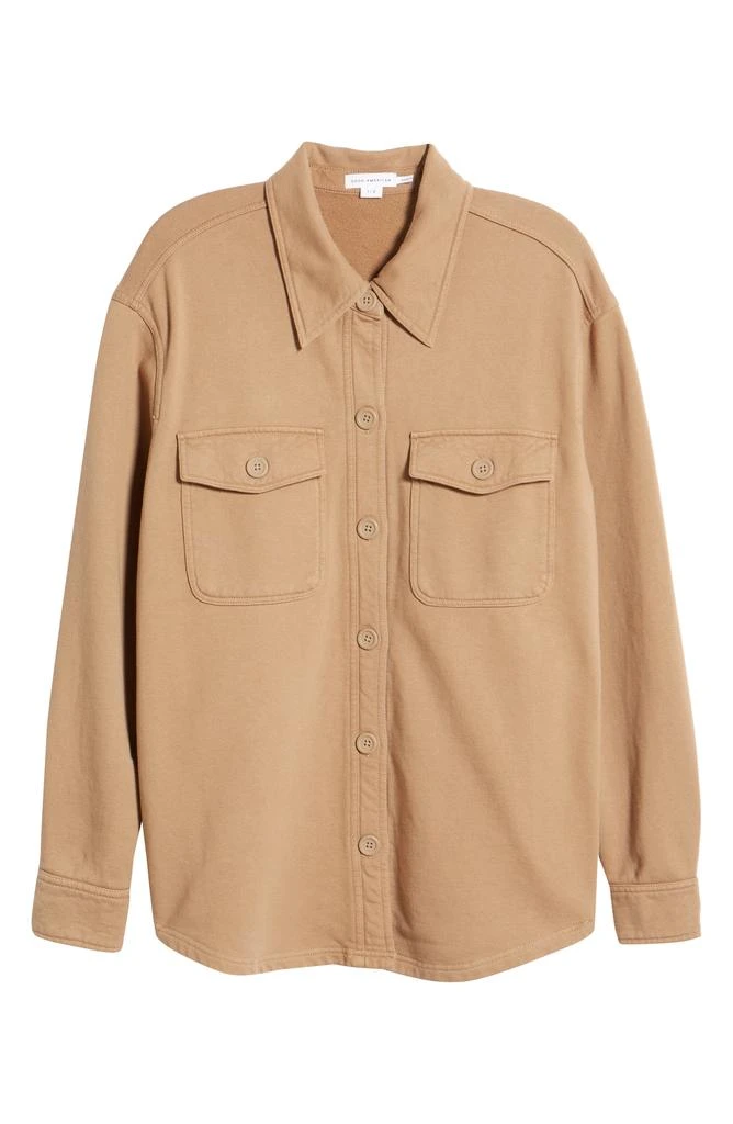 Good American Fleece Shirt Jacket 6