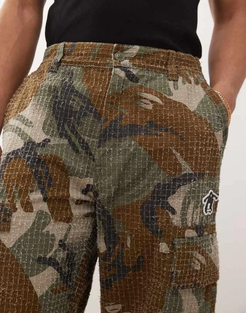 AAPE Aape by A Bathing Ape loose fit camo cargo trousers 4