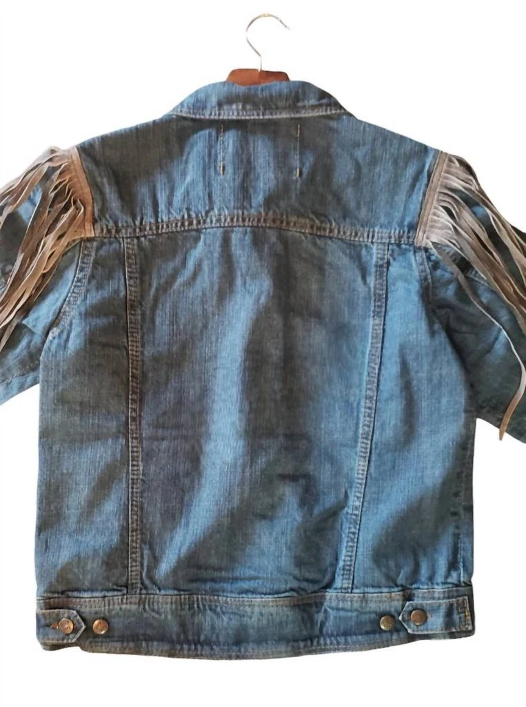 STS Ranchwear Women's Gretchen Denim Fringe Jacket 4