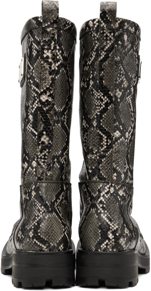 Charles Jeffrey Loverboy Gray Sheathed Moggies Boots