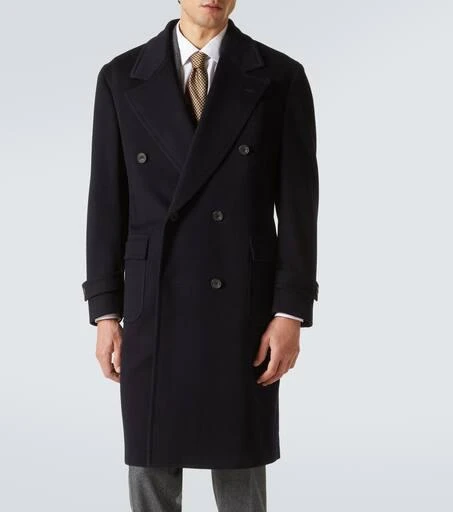 Thom Sweeney Double-breasted wool and cashmere overcoat 3