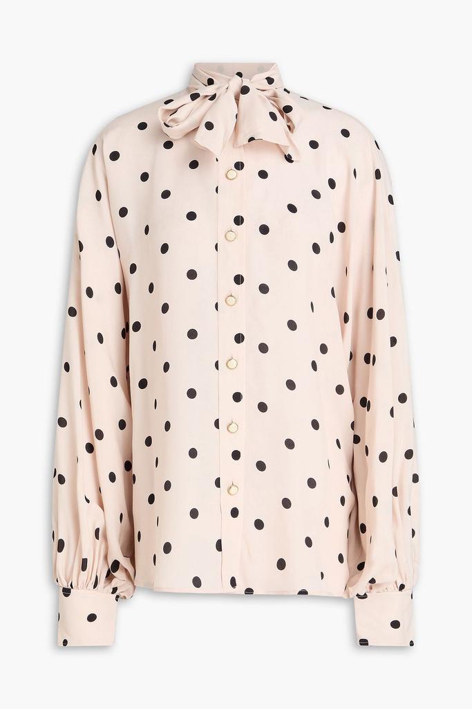 Zimmermann Pussy-bow polka-dot crepe de chine blouse