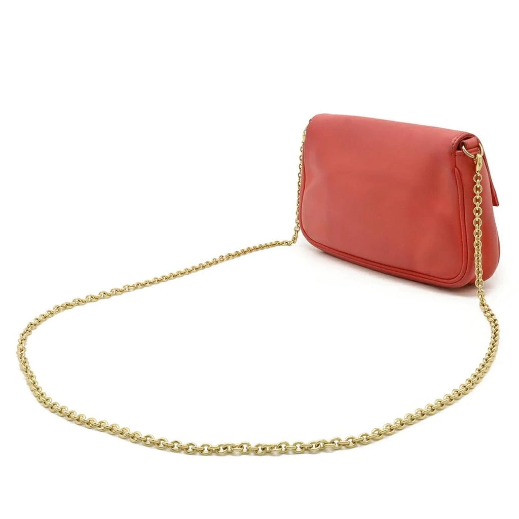 Fendi Leather Clutch Bag Shoulder Bag (Pre-Owned) 2