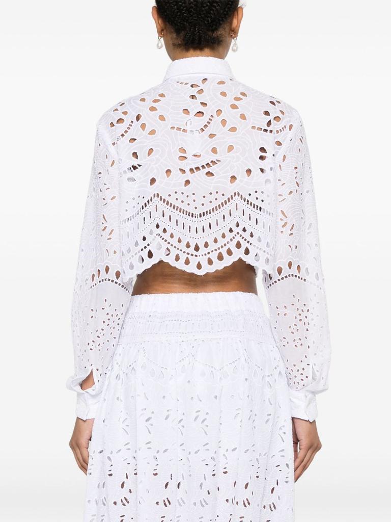 ERMANNO ERMANNO SCERVINO - Lace Cropped Shirt