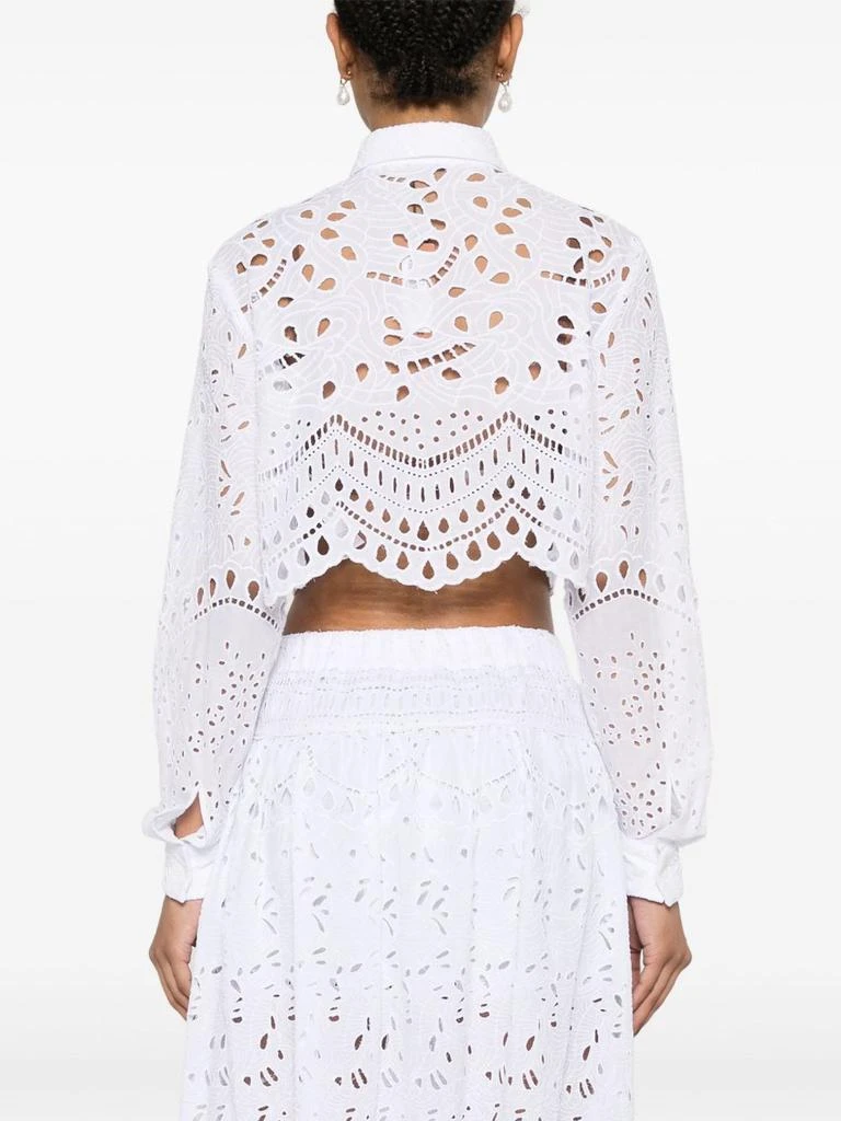ERMANNO ERMANNO SCERVINO - Lace Cropped Shirt 1