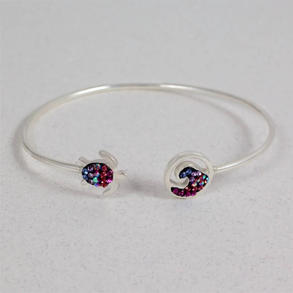 Mosaico Mosaico - Women's Austrian Crystals Sea Turtle Bracelet