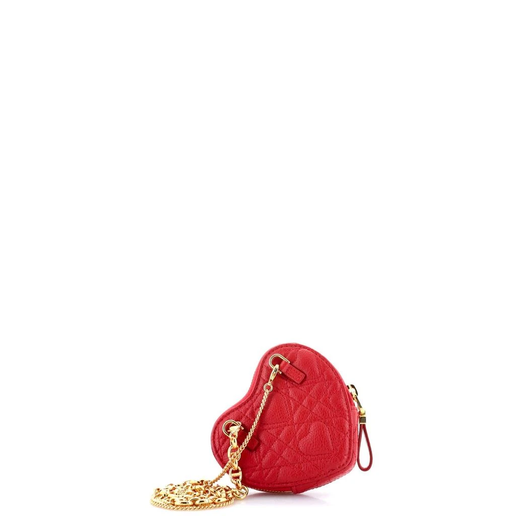 Dior DiorAmour Caro Heart Pouch with Chain Cannage Quilt Calfskin 3