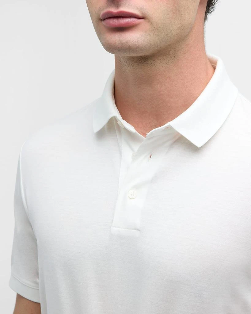 Emporio Armani Men's Solid Jersey-Stretch Polo Shirt 6