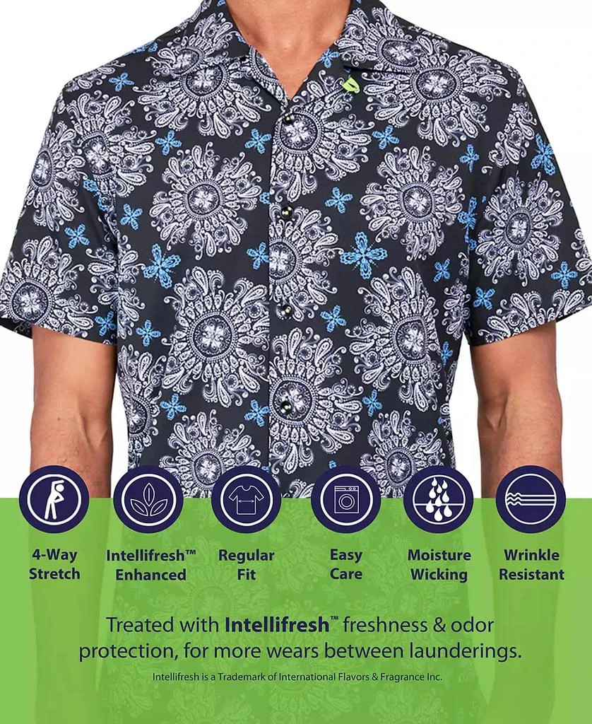 Society of Threads Men's Regular-Fit Non-Iron Performance Stretch Floral-Print Button-Down Camp Shirt 4