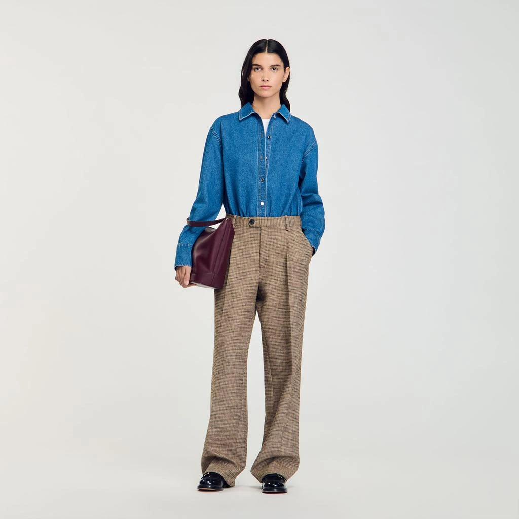 Sandro Micro houndstooth trousers 1
