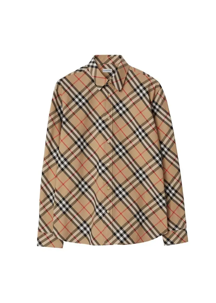 Burberry Regular fit check cotton shirt 8