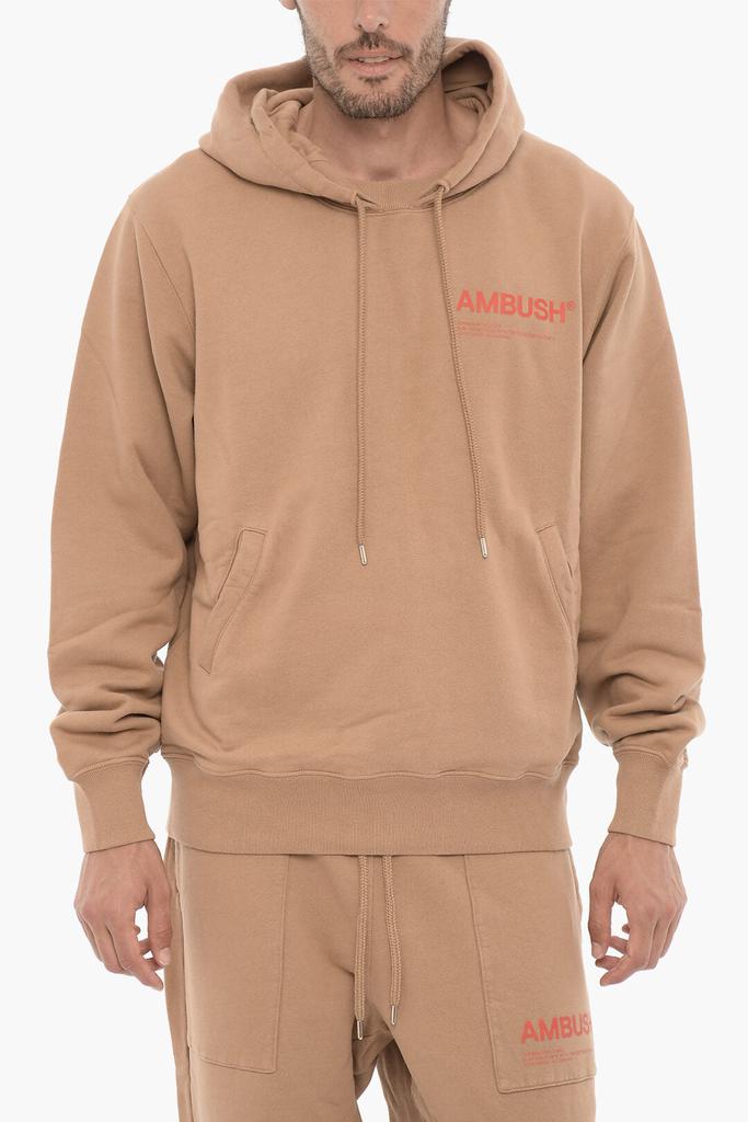 Ambush Ambush Fleeced Cotton Hoodie with Two pockets