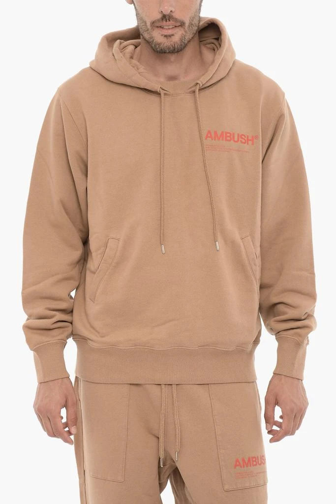 Ambush Ambush Fleeced Cotton Hoodie with Two pockets 1