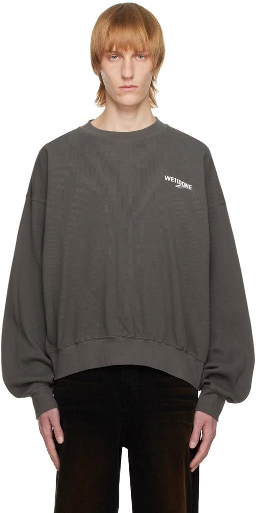 We11done Gray Printed Sweatshirt 1