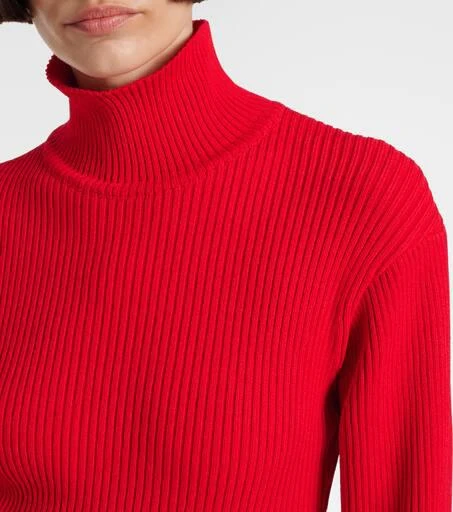 Magda Butrym Ribbed-knit turtleneck bodysuit 5