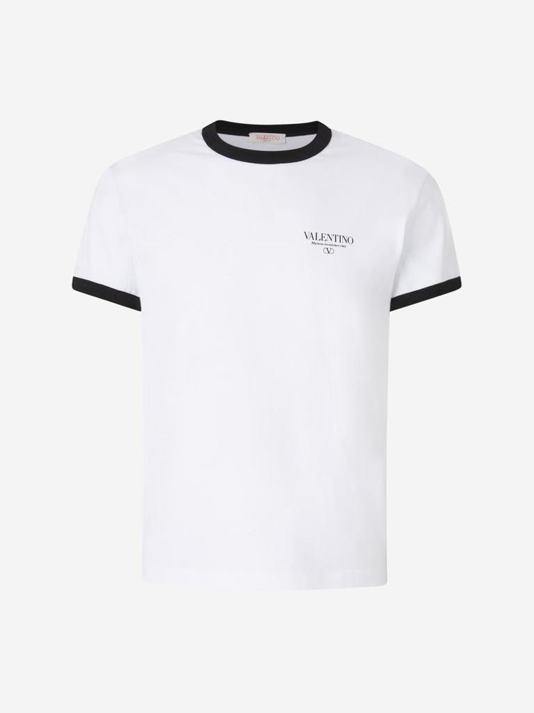 【関税&送料込み】Valentino Garavani Contrast Logo T-Shirt Valentino Valentino Garavani Contrast Logo T-Shirt - T