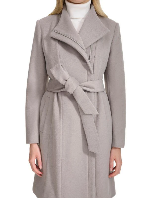 Cole Haan Double Breast Wool Blend Coat 4