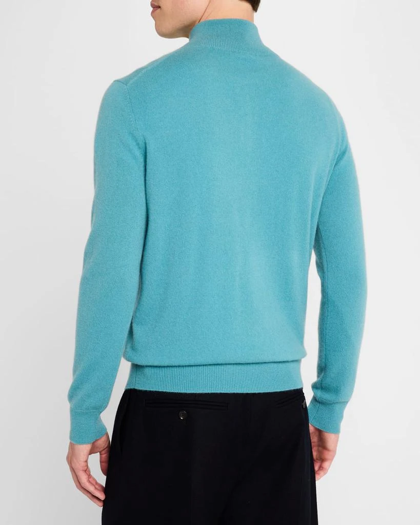 Neiman Marcus Men's Cashmere Quarter-Zip Sweater 3