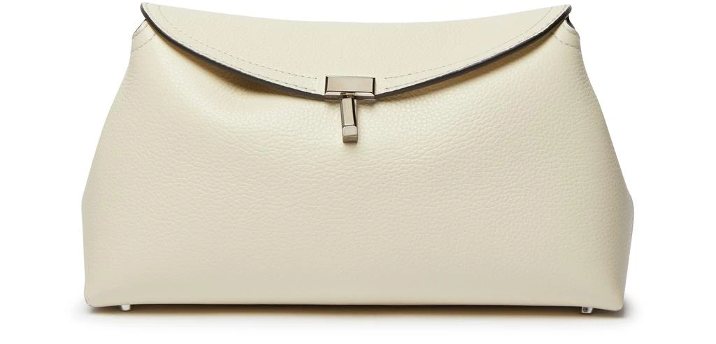 Totême T-Lock leather clutch bag 2