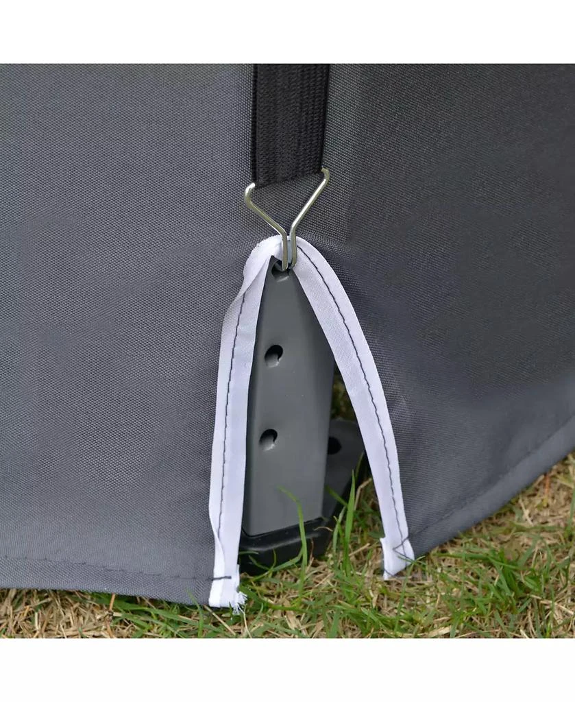 Outsunny 13
x 13
Pop Up Hexagonal Canopy Tent w/ Mesh Sidewalls, 8