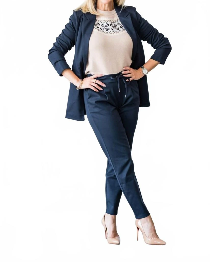 b.young Rizetta Long Blazer In Copenhagen Night