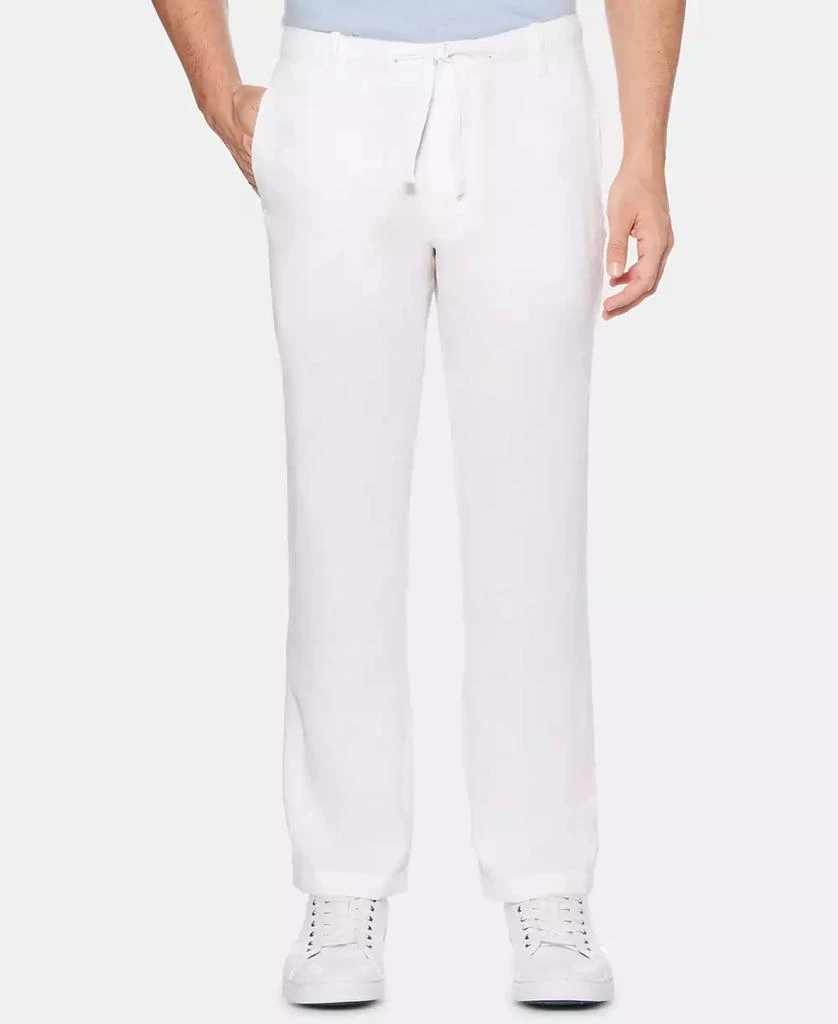 Perry Ellis Men's Regular-Fit 100% Linen Drawstring Pants 1