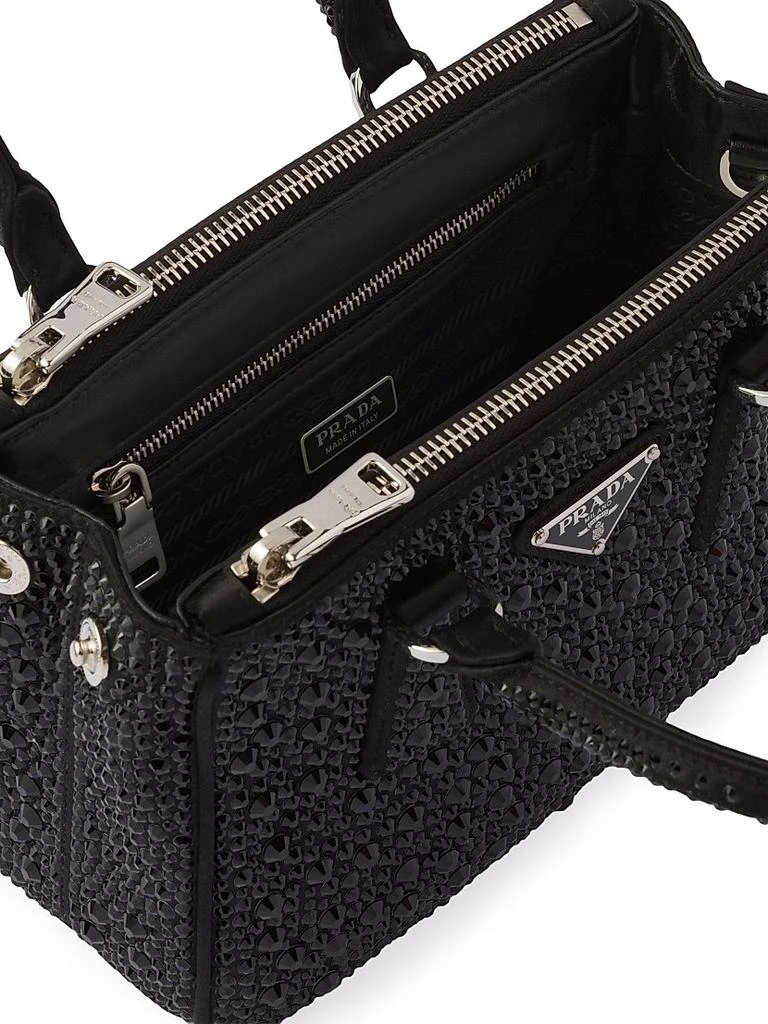 Prada Galleria Satin Mini Bag with Crystals 4