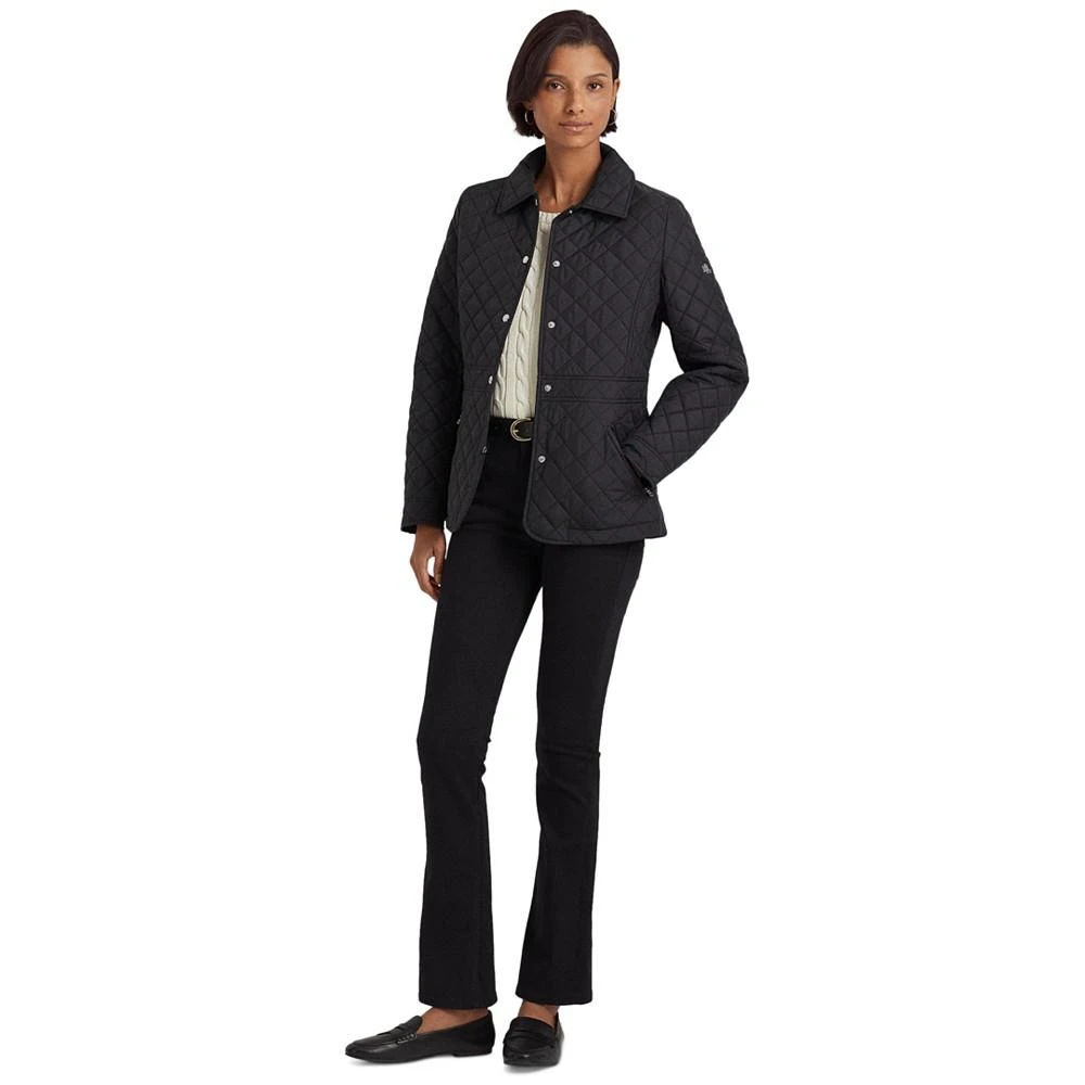 Ralph Lauren Petite Quilted Peplum Coat 5