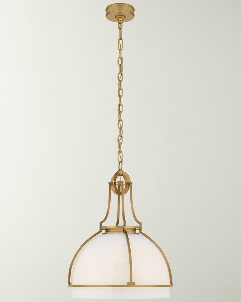 Chapman & Myers Gracie Large Dome Pendant By Chapman & Myers