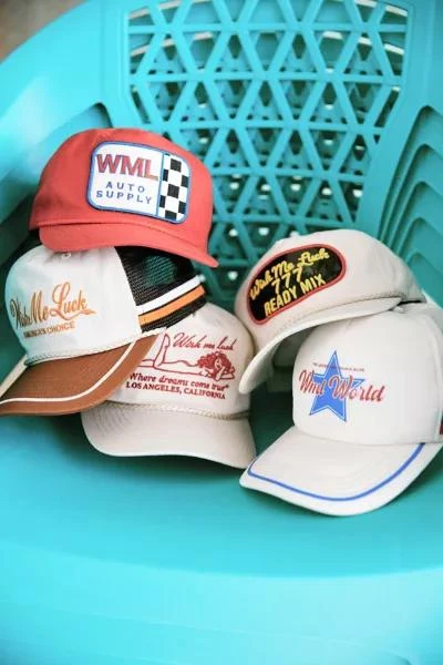 Wish Me Luck Wish Me Luck Auto Supply Baseball Hat 1