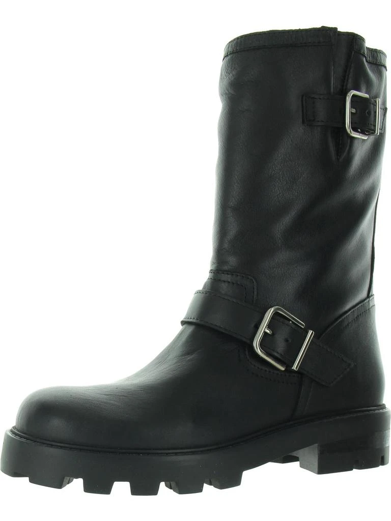 Steve Madden Gleeson Womens Faux Leather Platforms Motorcycle Boots 1