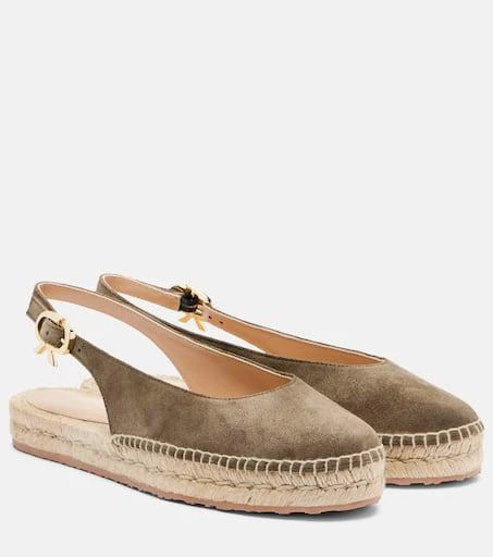 Gianvito Rossi Paz suede slingback espadrilles 1