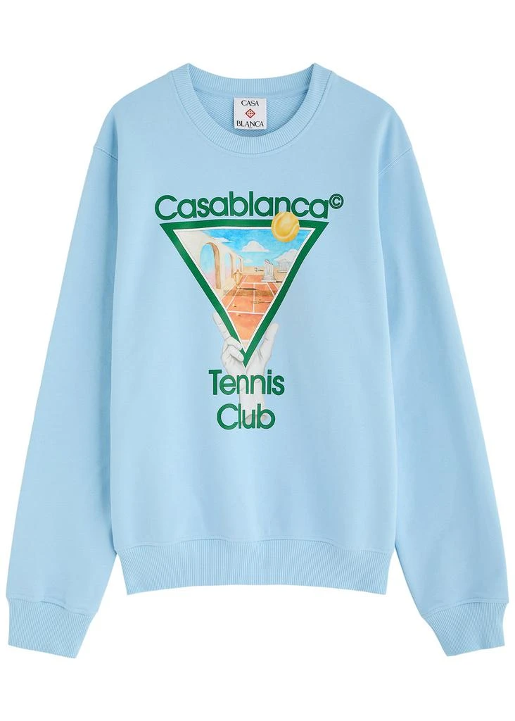 Casablanca Metaphysical Tennis printed cotton sweatshirt 1