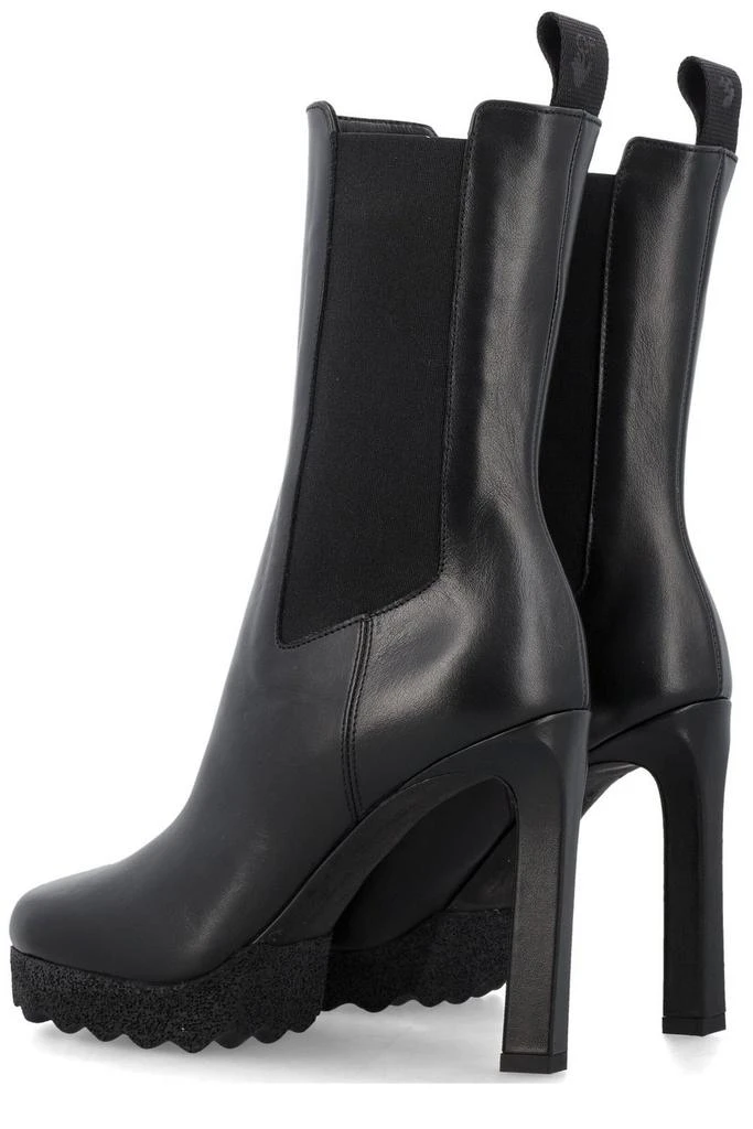 Off-White Off-White Round Toe High Heel Boots 4
