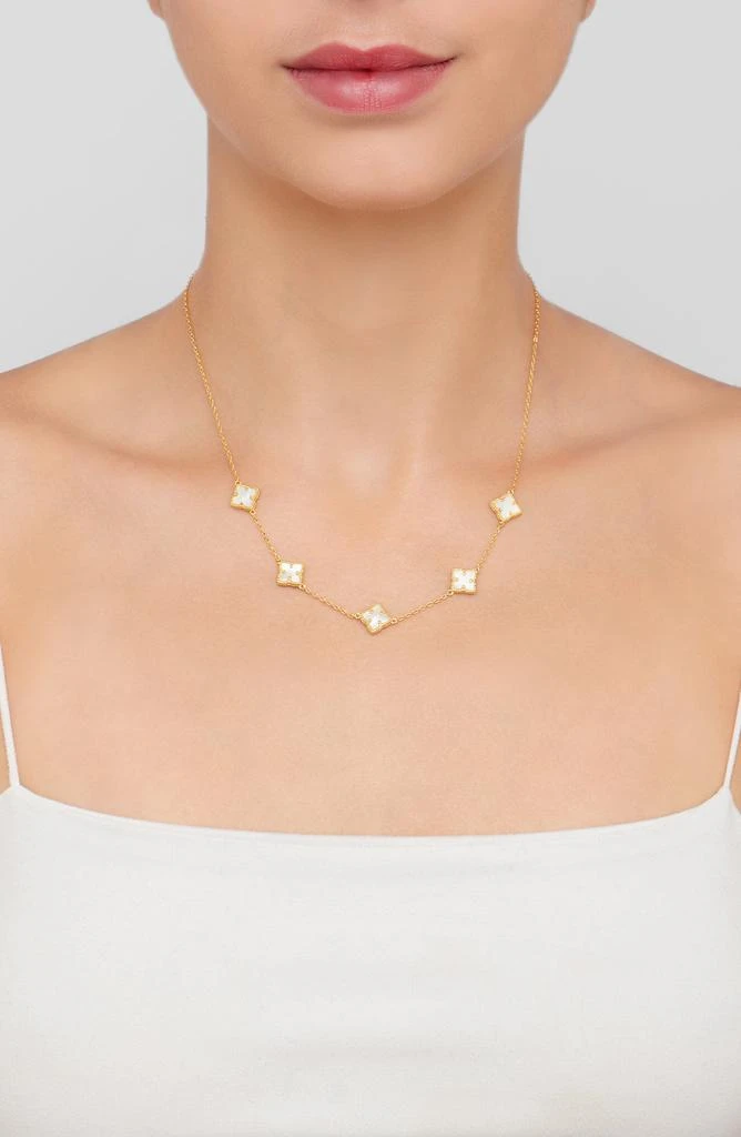 ADORNIA Mother of Pearl Station Necklace 4
