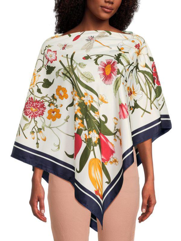 La Fiorentina Printed Poncho