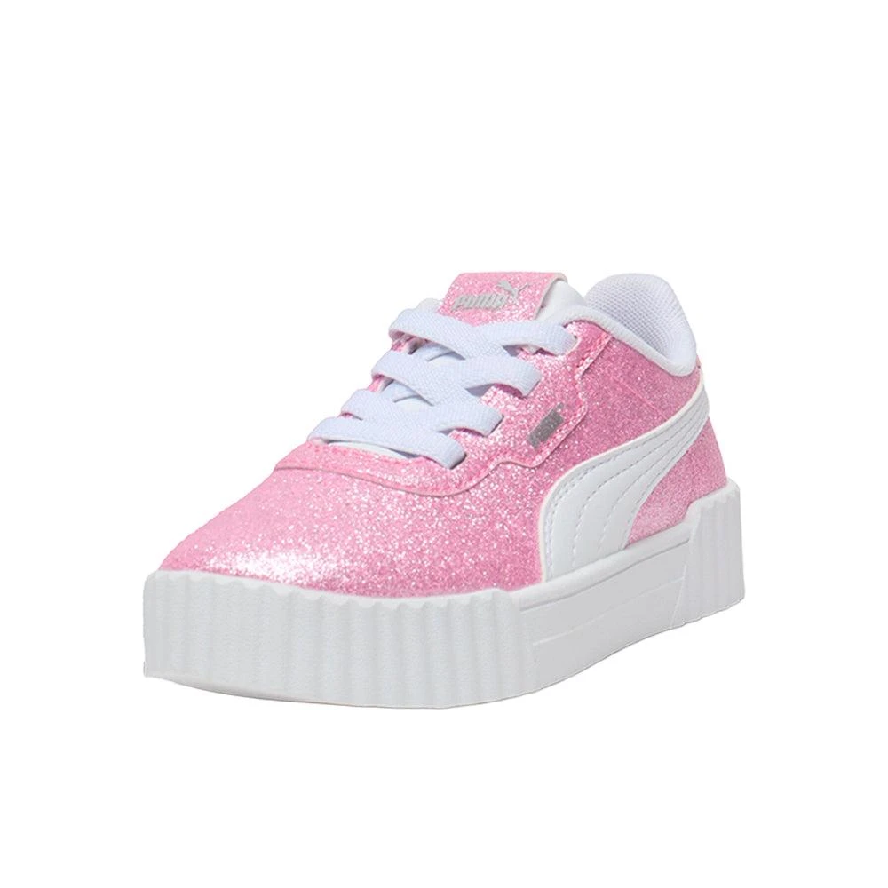 Puma Carina 3.0 Glitz Lace Up Sneakers (Little Kid) 2
