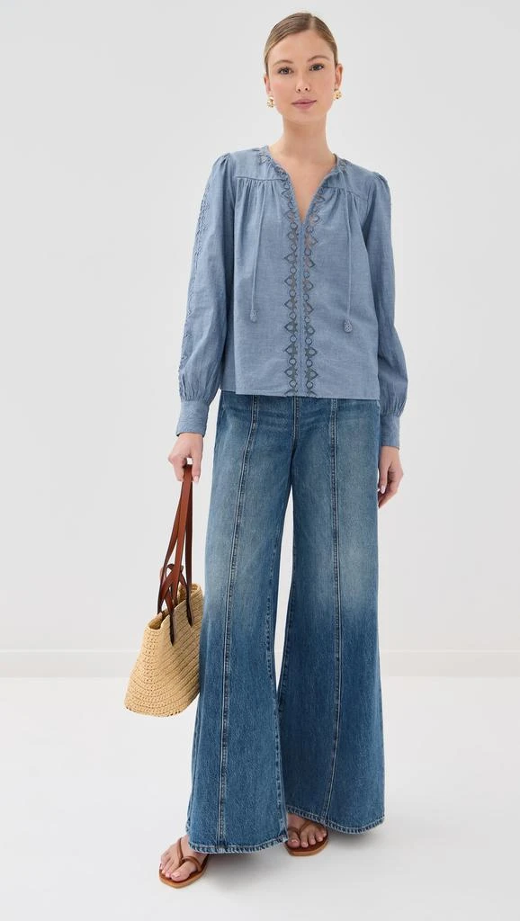 Ulla Johnson The Bianca Wide Leg Jeans 7