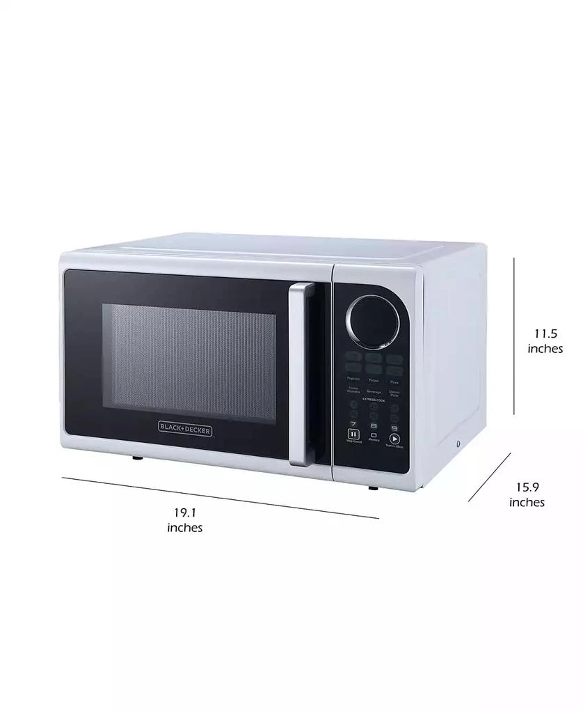 Black & Decker 0.9 Cubic Feet Pull Handle Microwave 6