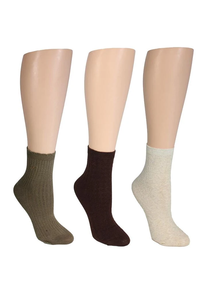 Sam Edelman 3 Pack Texture Cotton Anklet