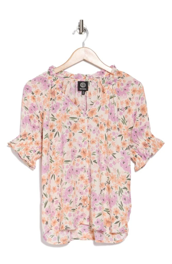 Bobeau Ruffle Button-Up Top 3