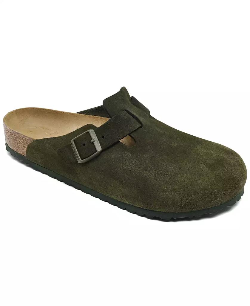 Birkenstock Men's Boston Suede Leather Birko-Flor Clogs from Finish Line
