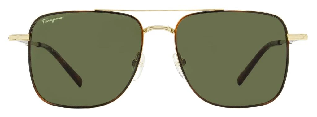 Salvatore Ferragamo Ferragamo Men's Square Sunglasses SF266S 723 Gold/Tortoise 56mm 2