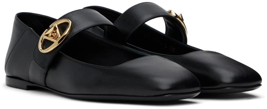 Valentino Black VLogo Locker Mary-Jane Ballerina Flats 4