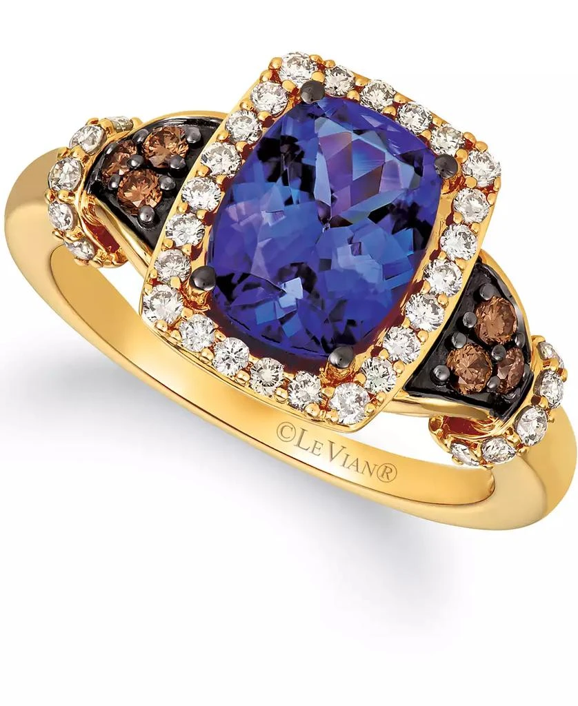 Le Vian Blueberry Tanzanite (2 ct. t.w.) & Diamond (1/2 ct. t.w.) Ring in 14k Gold (Also Available in 14K White Gold) 1