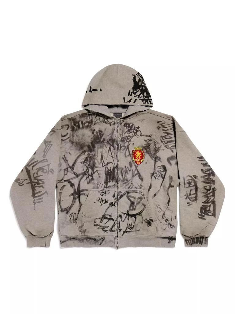Balenciaga Skater Zip-Up Hoodie Medium Fit 1