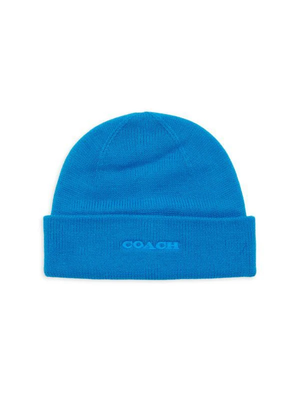 Coach Logo Wool-Blend Beanie 1